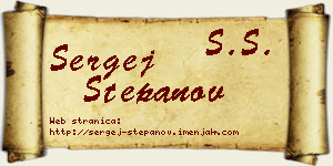 Sergej Stepanov vizit kartica